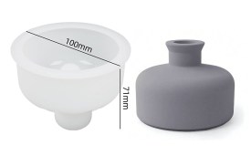 Molde silicona frasco redondo difusor 